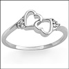 Fancy Made For Each Other Diamond Finger Ring - JP-AUG-348A - Click here to View more details about this Product